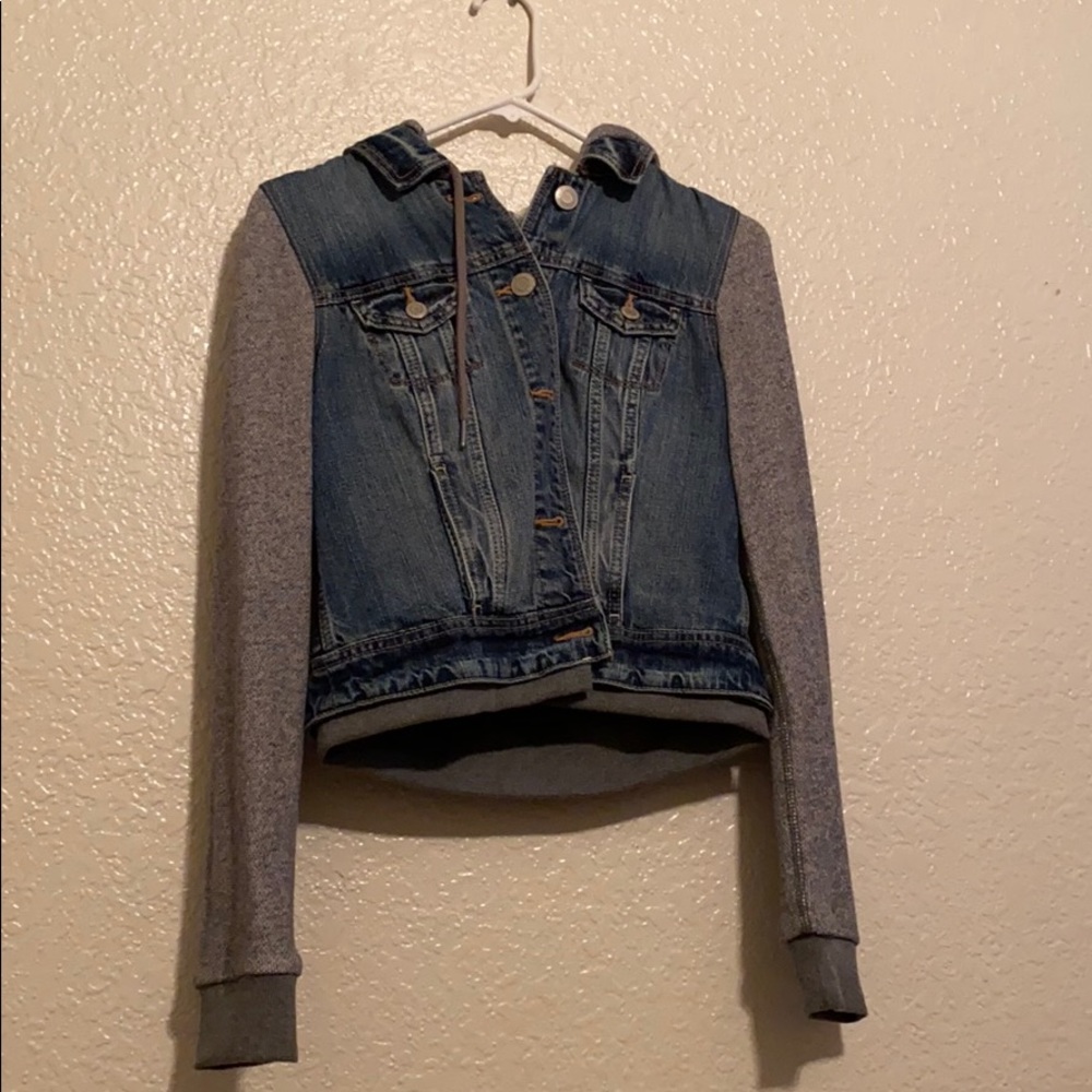 Hooded Jean/Sweater Jacket